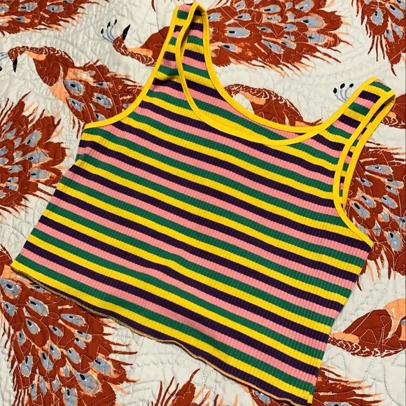 Cropped ribbed top - Picture 1 of 1